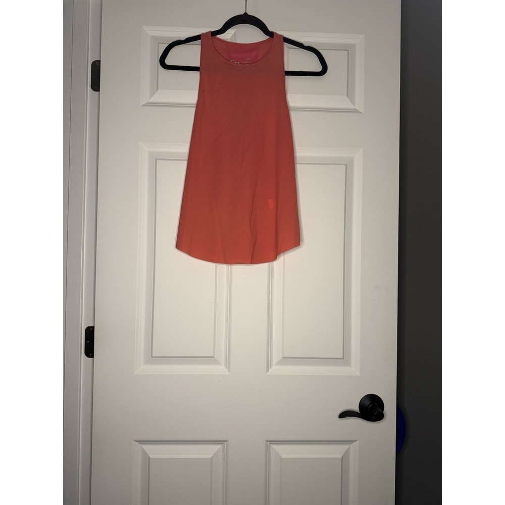 Zyia Active Coral Double Racer Athletic Tank Top Small Nwt